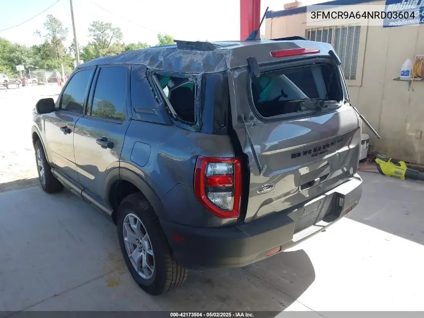 2022 Ford Bronco Sport VIN: 3FMCR9A64NRD03604 Lot: 42173504