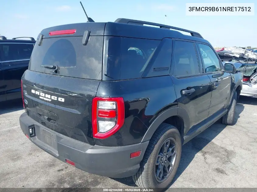 2022 Ford Bronco Sport Big Bend VIN: 3FMCR9B61NRE17512 Lot: 42184306