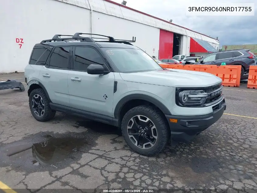 2022 Ford Bronco Sport Outer Banks VIN: 3FMCR9C60NRD17755 Lot: 42246201