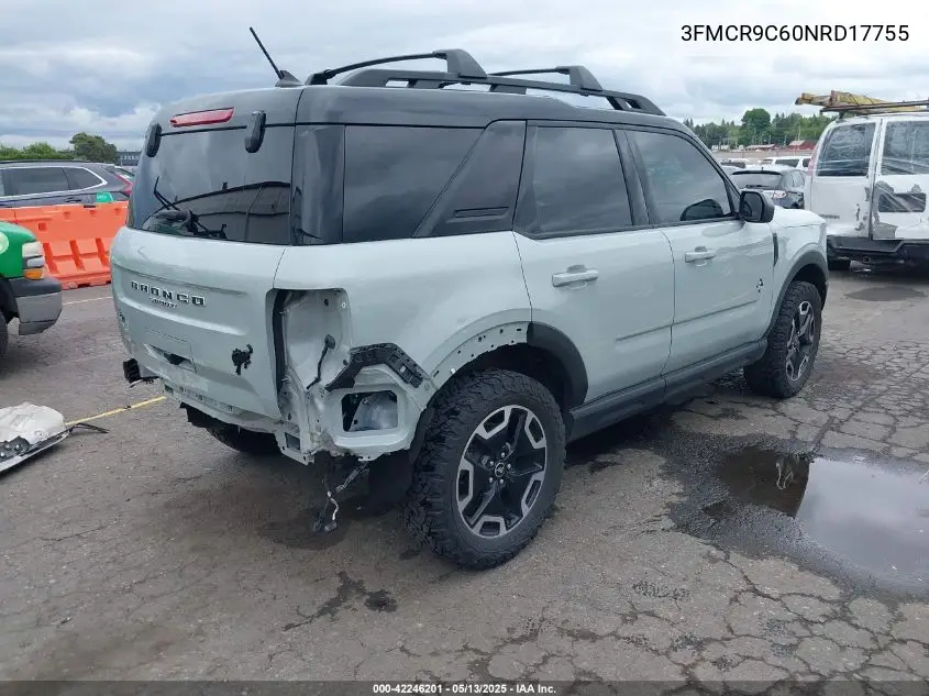 2022 Ford Bronco Sport Outer Banks VIN: 3FMCR9C60NRD17755 Lot: 42246201