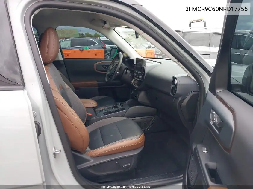 2022 Ford Bronco Sport Outer Banks VIN: 3FMCR9C60NRD17755 Lot: 42246201