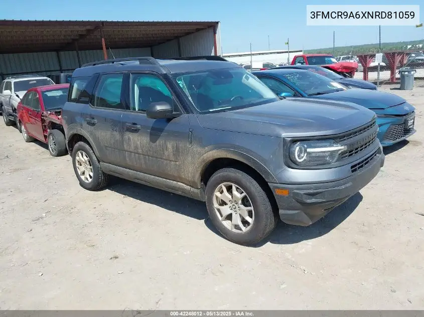2022 Ford Bronco Sport VIN: 3FMCR9A6XNRD81059 Lot: 42248012