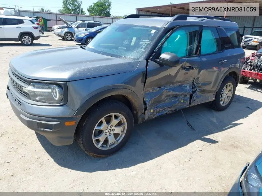 2022 Ford Bronco Sport VIN: 3FMCR9A6XNRD81059 Lot: 42248012