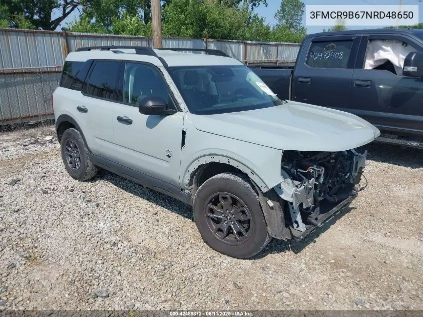 2022 Ford Bronco Sport Big Bend VIN: 3FMCR9B67NRD48650 Lot: 42489872