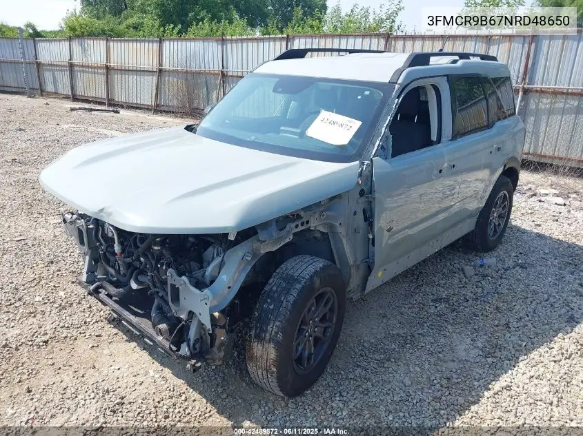 2022 Ford Bronco Sport Big Bend VIN: 3FMCR9B67NRD48650 Lot: 42489872