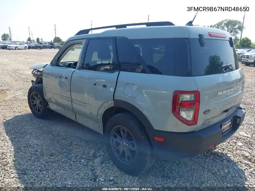 2022 Ford Bronco Sport Big Bend VIN: 3FMCR9B67NRD48650 Lot: 42489872