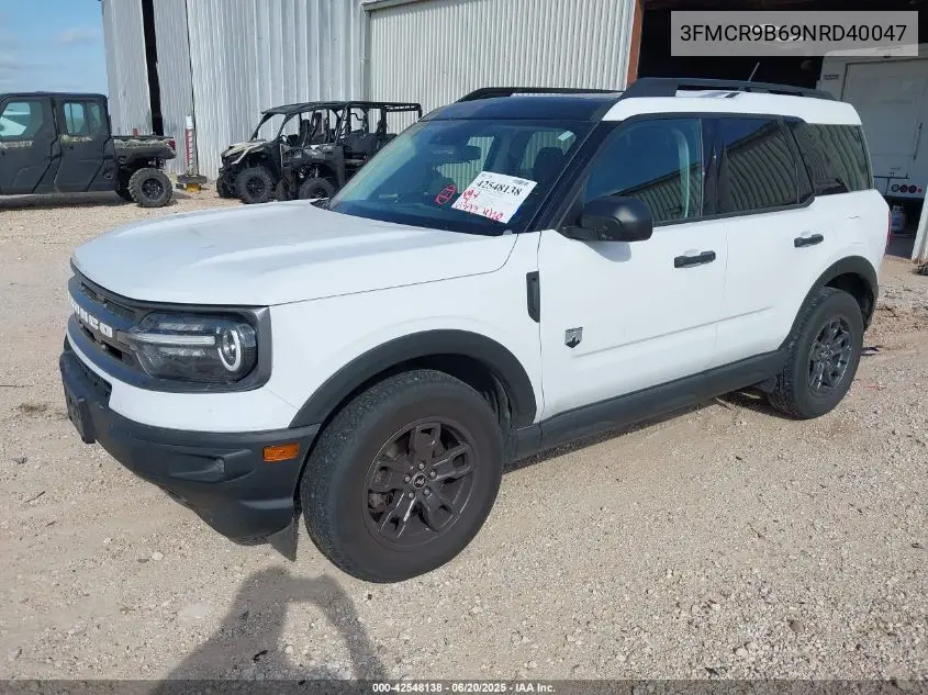 2022 Ford Bronco Sport Big Bend VIN: 3FMCR9B69NRD40047 Lot: 42548138