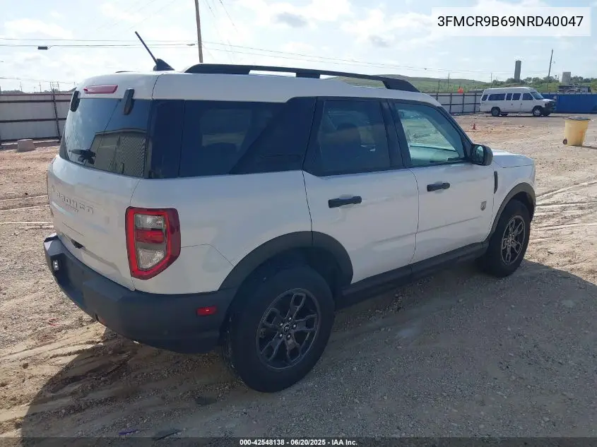 2022 Ford Bronco Sport Big Bend VIN: 3FMCR9B69NRD40047 Lot: 42548138