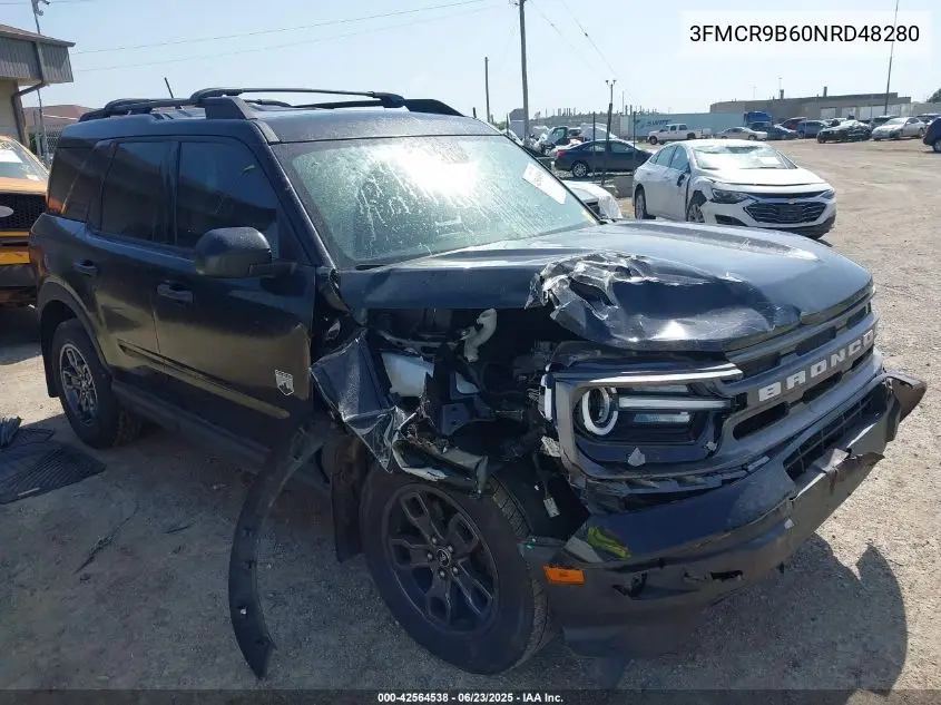 2022 Ford Bronco Sport Big Bend VIN: 3FMCR9B60NRD48280 Lot: 42564538