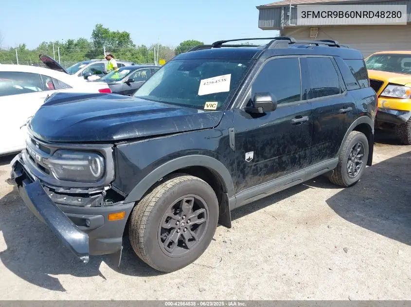 2022 Ford Bronco Sport Big Bend VIN: 3FMCR9B60NRD48280 Lot: 42564538