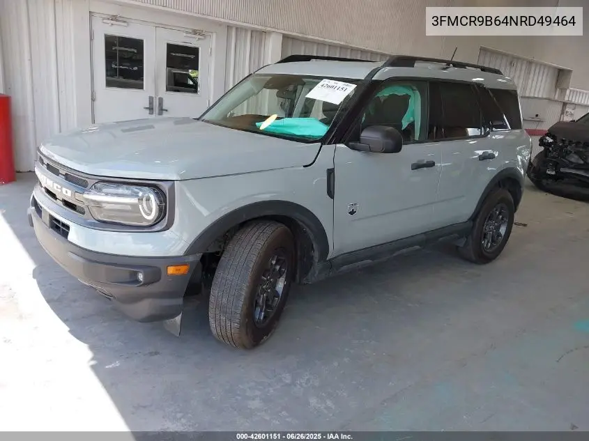 2022 Ford Bronco Sport Big Bend VIN: 3FMCR9B64NRD49464 Lot: 42601151