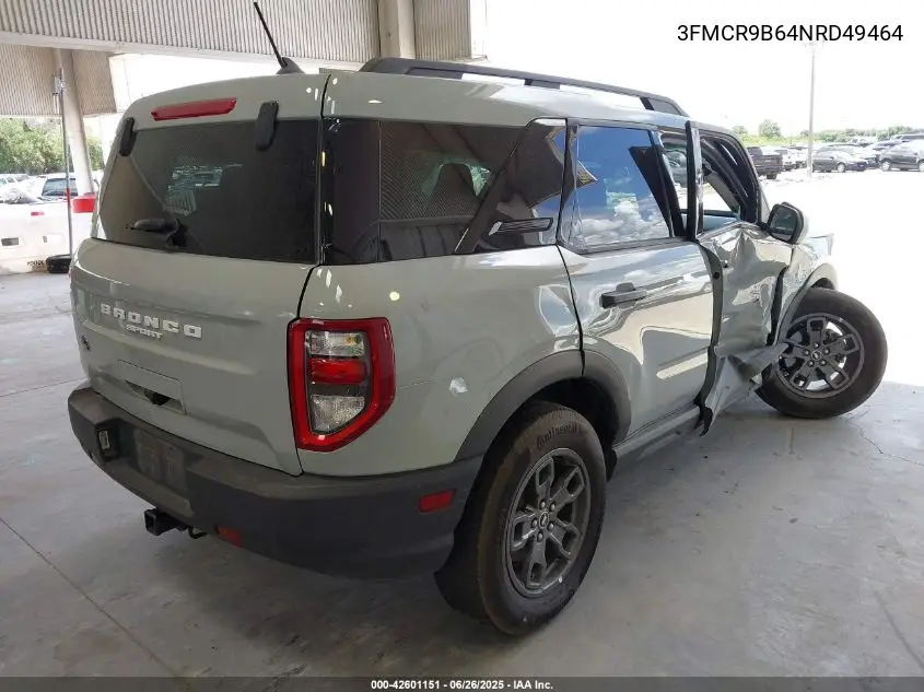 2022 Ford Bronco Sport Big Bend VIN: 3FMCR9B64NRD49464 Lot: 42601151