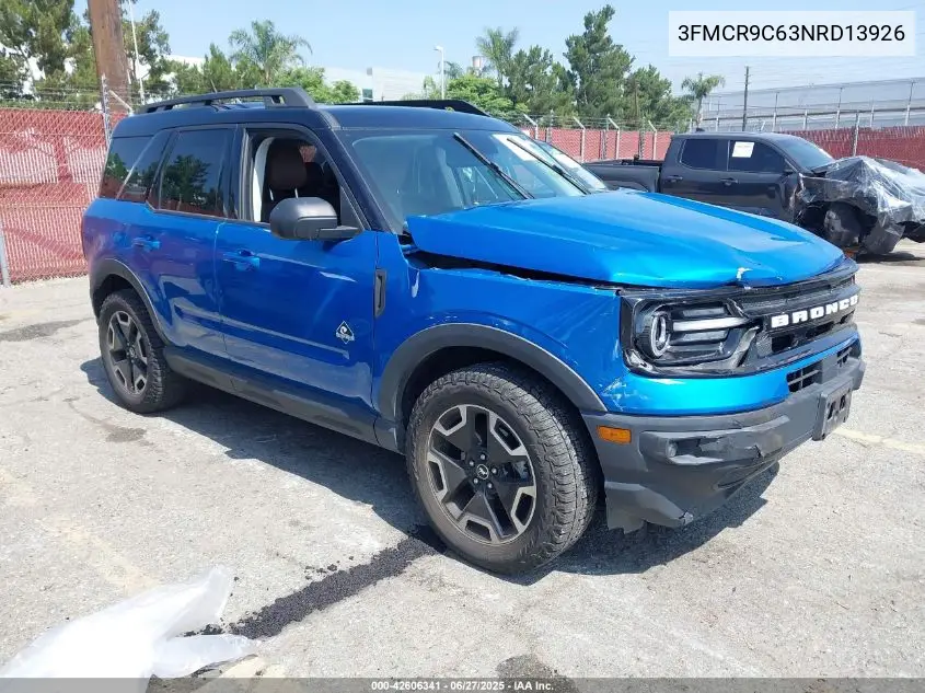 2022 Ford Bronco Sport Outer Banks VIN: 3FMCR9C63NRD13926 Lot: 42606341