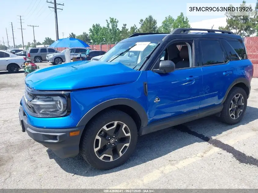 2022 Ford Bronco Sport Outer Banks VIN: 3FMCR9C63NRD13926 Lot: 42606341