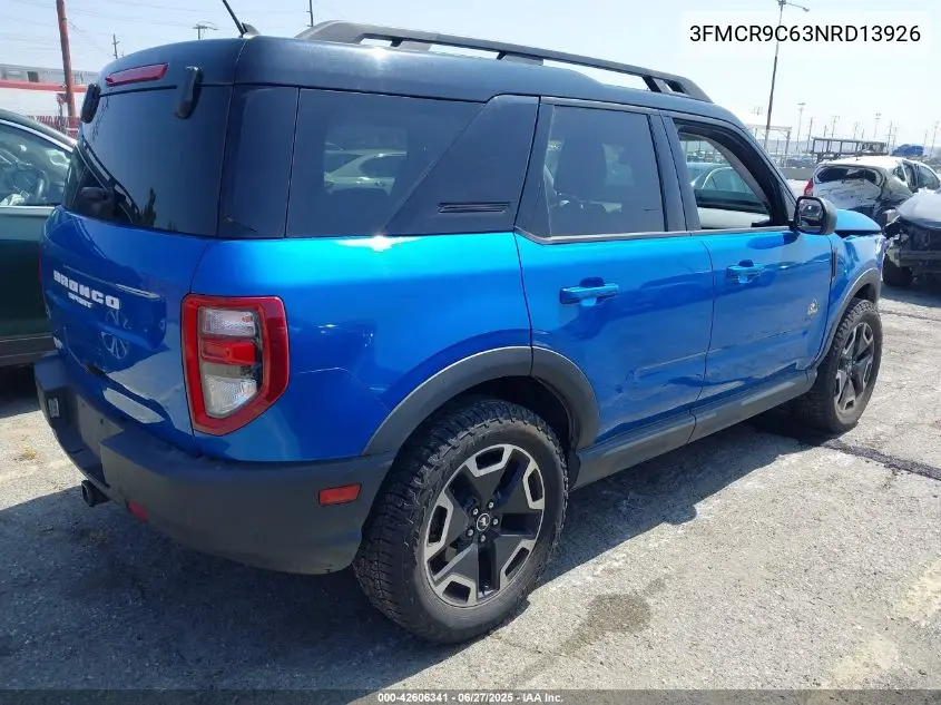 2022 Ford Bronco Sport Outer Banks VIN: 3FMCR9C63NRD13926 Lot: 42606341