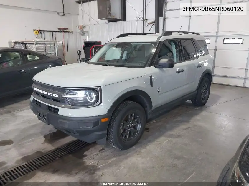 2022 Ford Bronco Sport Big Bend VIN: 3FMCR9B65NRD60120 Lot: 42612361