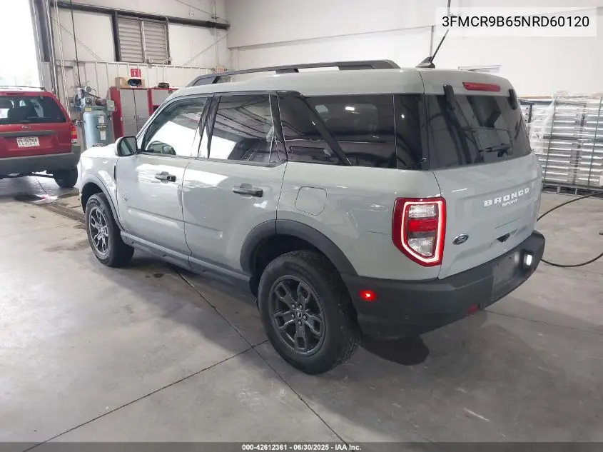 2022 Ford Bronco Sport Big Bend VIN: 3FMCR9B65NRD60120 Lot: 42612361