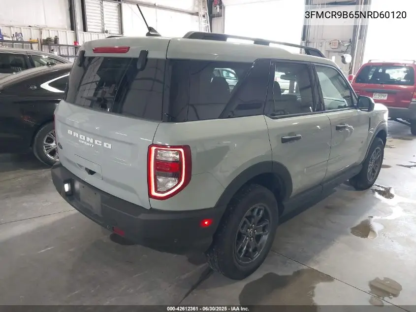 2022 Ford Bronco Sport Big Bend VIN: 3FMCR9B65NRD60120 Lot: 42612361