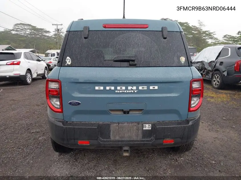 2022 Ford Bronco Sport Big Bend VIN: 3FMCR9B63NRD06444 Lot: 42621019