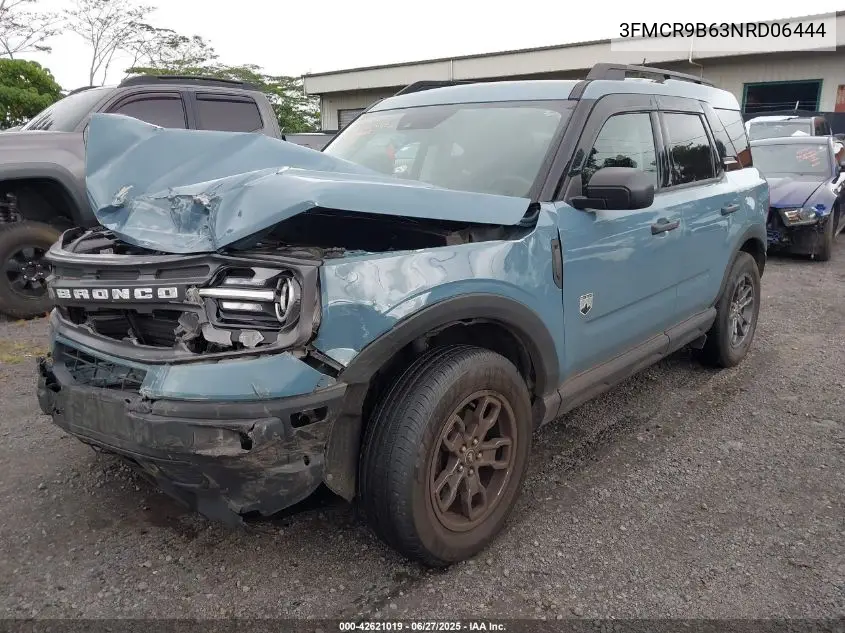 2022 Ford Bronco Sport Big Bend VIN: 3FMCR9B63NRD06444 Lot: 42621019