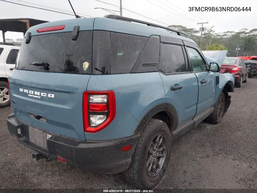 2022 Ford Bronco Sport Big Bend VIN: 3FMCR9B63NRD06444 Lot: 42621019