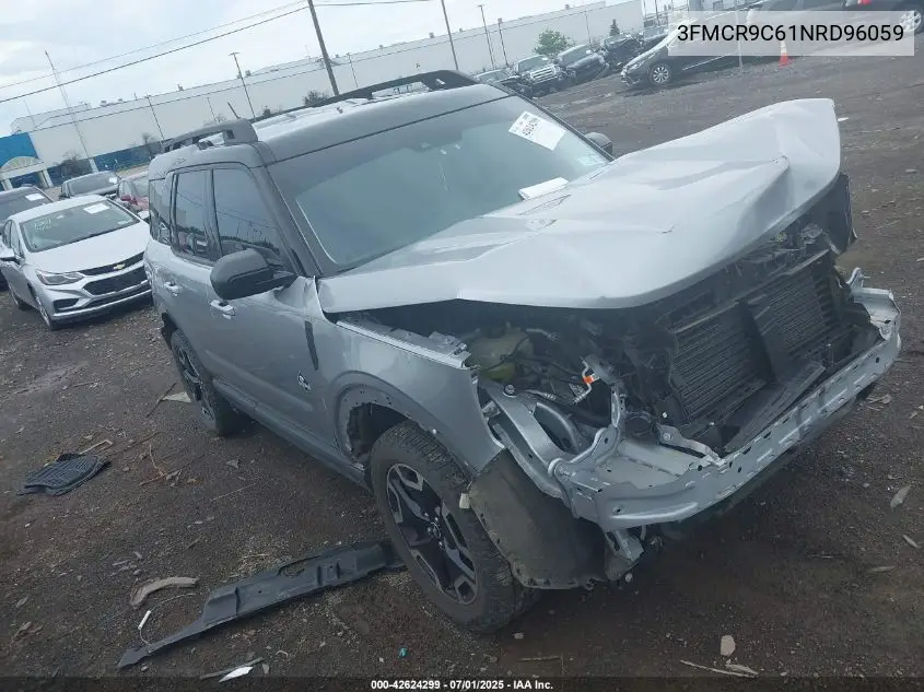 2022 Ford Bronco Sport Outer Banks VIN: 3FMCR9C61NRD96059 Lot: 42624299