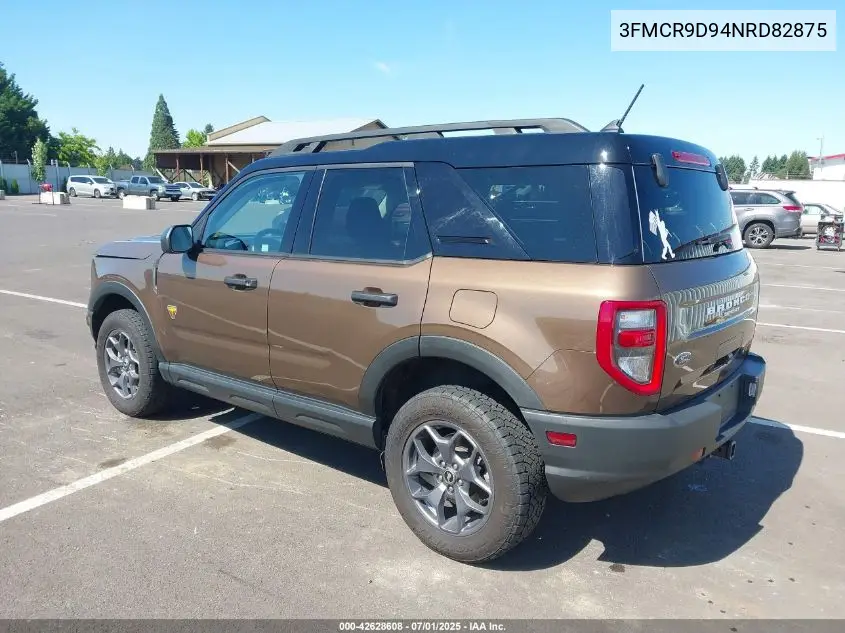 2022 Ford Bronco Sport Badlands VIN: 3FMCR9D94NRD82875 Lot: 42628608