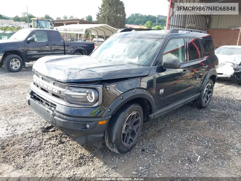 2022 Ford Bronco Sport Big Bend VIN: 3FMCR9B67NRD68848 Lot: 42638166