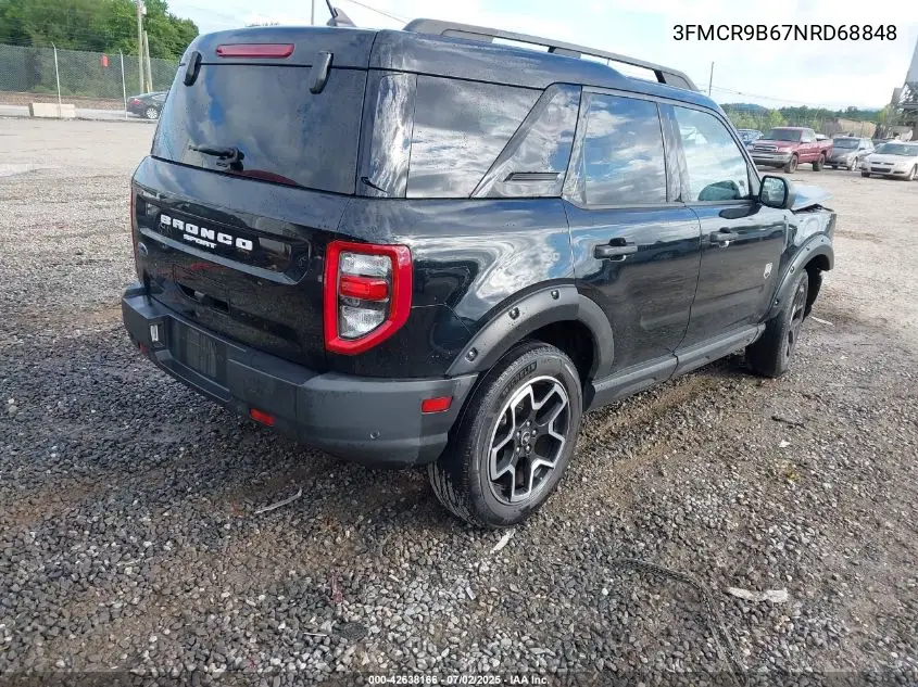 2022 Ford Bronco Sport Big Bend VIN: 3FMCR9B67NRD68848 Lot: 42638166