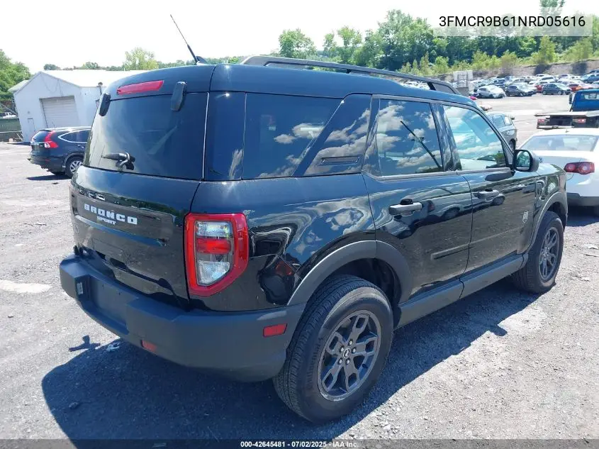 2022 Ford Bronco Sport Big Bend VIN: 3FMCR9B61NRD05616 Lot: 42645481