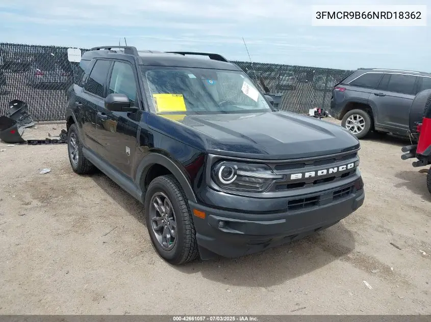 2022 Ford Bronco Sport Big Bend VIN: 3FMCR9B66NRD18362 Lot: 42661057