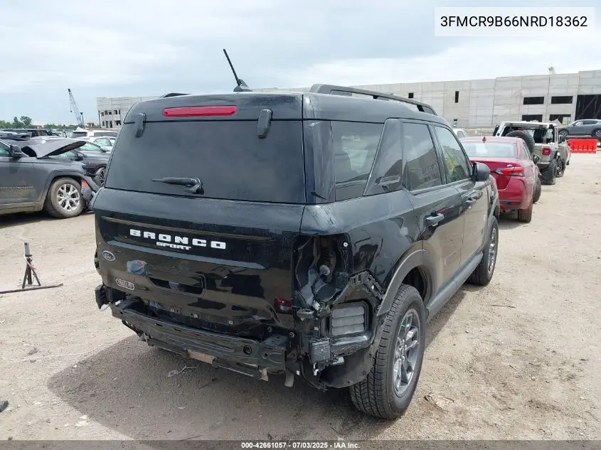 2022 Ford Bronco Sport Big Bend VIN: 3FMCR9B66NRD18362 Lot: 42661057