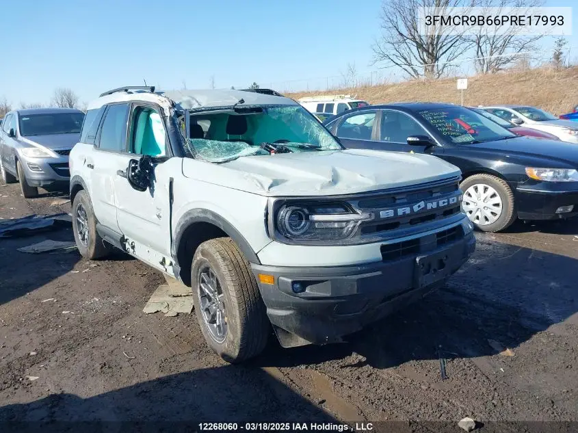 2023 Ford Bronco Sport Big Bend VIN: 3FMCR9B66PRE17993 Lot: 12268060