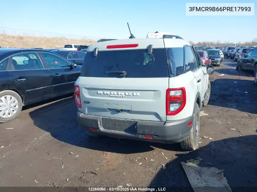 2023 Ford Bronco Sport Big Bend VIN: 3FMCR9B66PRE17993 Lot: 12268060