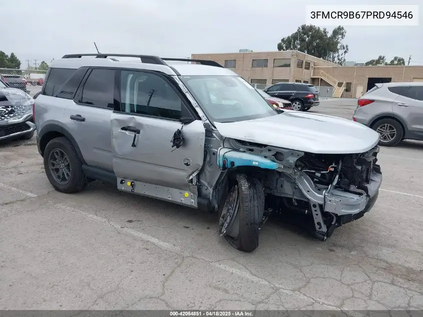 2023 Ford Bronco Sport Big Bend VIN: 3FMCR9B67PRD94546 Lot: 42064851
