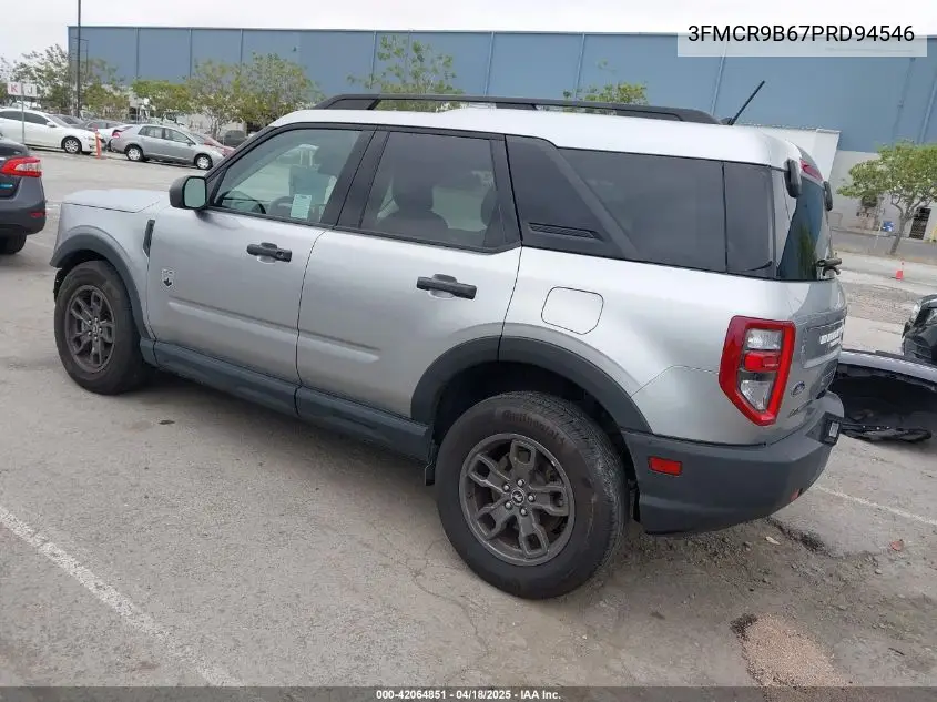 2023 Ford Bronco Sport Big Bend VIN: 3FMCR9B67PRD94546 Lot: 42064851