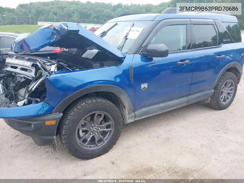 2023 Ford Bronco Sport Big Bend VIN: 3FMCR9B62PRD70686 Lot: 42168218