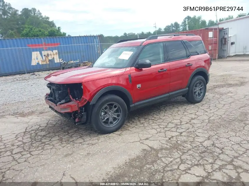 2023 Ford Bronco Sport Big Bend VIN: 3FMCR9B61PRE29744 Lot: 42180512