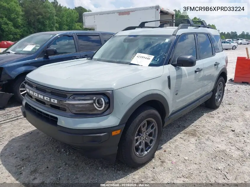 2023 Ford Bronco Sport Big Bend VIN: 3FMCR9B6XPRD33224 Lot: 42189440