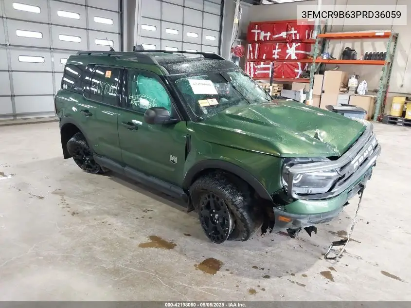 2023 Ford Bronco Sport Big Bend VIN: 3FMCR9B63PRD36059 Lot: 42198060