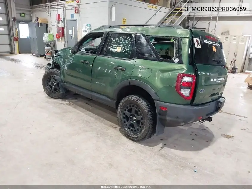 2023 Ford Bronco Sport Big Bend VIN: 3FMCR9B63PRD36059 Lot: 42198060