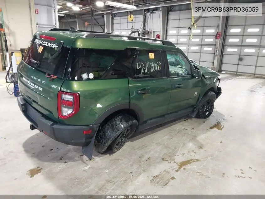 2023 Ford Bronco Sport Big Bend VIN: 3FMCR9B63PRD36059 Lot: 42198060