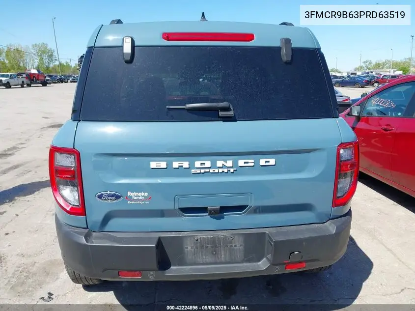 2023 Ford Bronco Sport Big Bend VIN: 3FMCR9B63PRD63519 Lot: 42224896