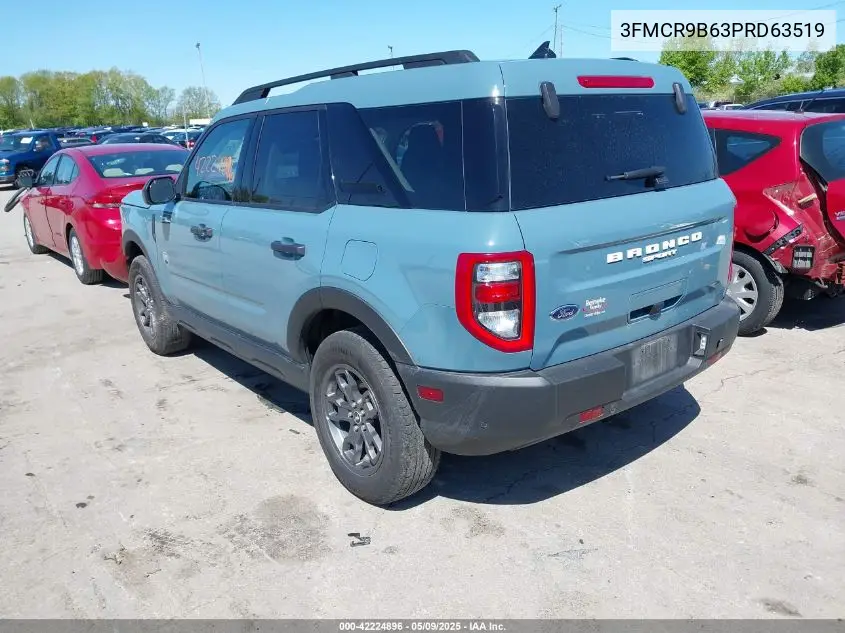 2023 Ford Bronco Sport Big Bend VIN: 3FMCR9B63PRD63519 Lot: 42224896