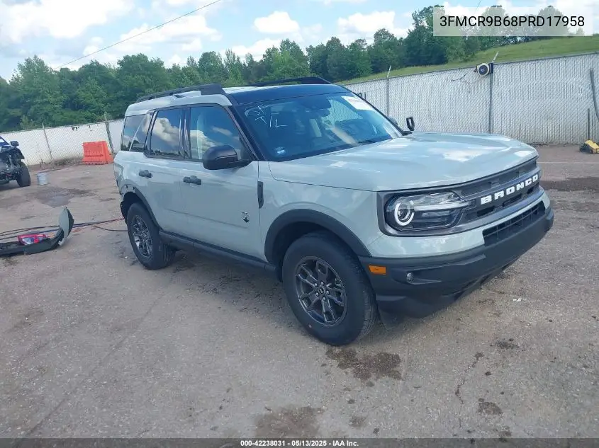 2023 Ford Bronco Sport Big Bend VIN: 3FMCR9B68PRD17958 Lot: 42238031