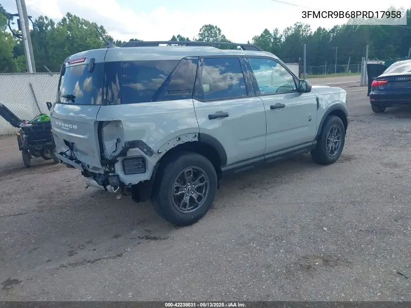 2023 Ford Bronco Sport Big Bend VIN: 3FMCR9B68PRD17958 Lot: 42238031