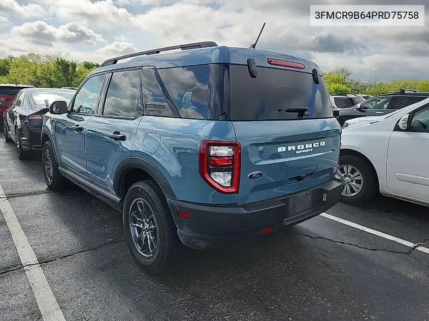 2023 Ford Bronco Sport Big Bend VIN: 3FMCR9B64PRD75758 Lot: 42240480