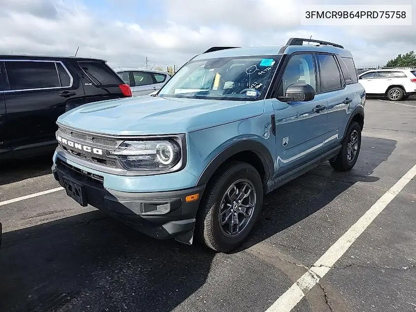 2023 Ford Bronco Sport Big Bend VIN: 3FMCR9B64PRD75758 Lot: 42240480