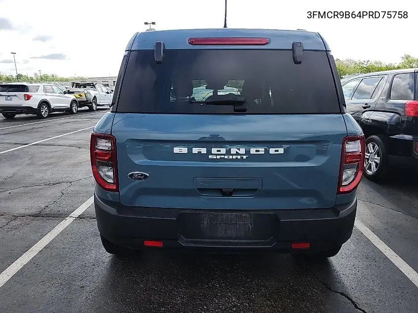 2023 Ford Bronco Sport Big Bend VIN: 3FMCR9B64PRD75758 Lot: 42240480