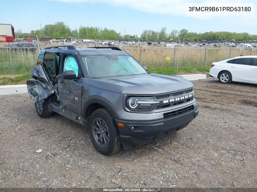 2023 Ford Bronco Sport Big Bend VIN: 3FMCR9B61PRD63180 Lot: 42245906